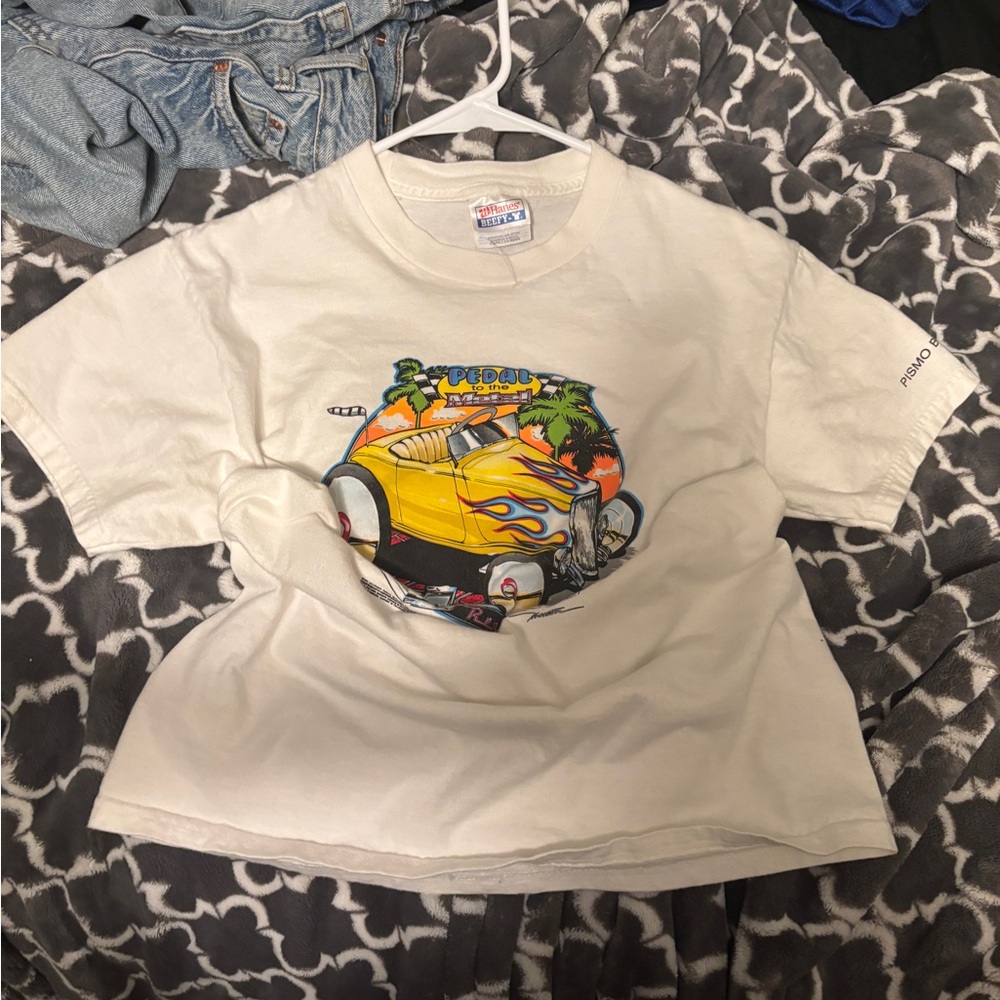 Hanes Kids White Graphic T-Shirt